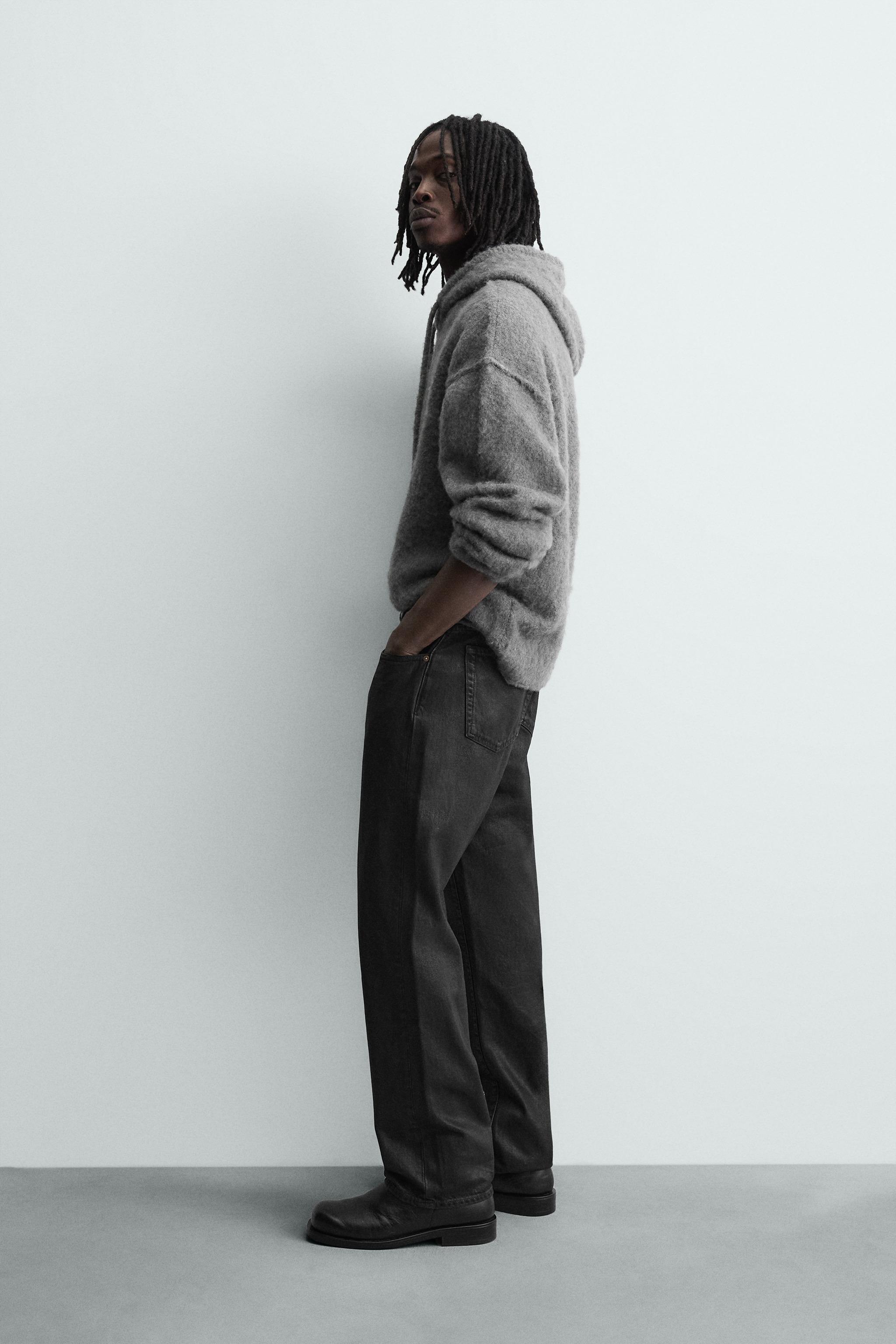 BRUSHED KNIT SWEATSHIRT